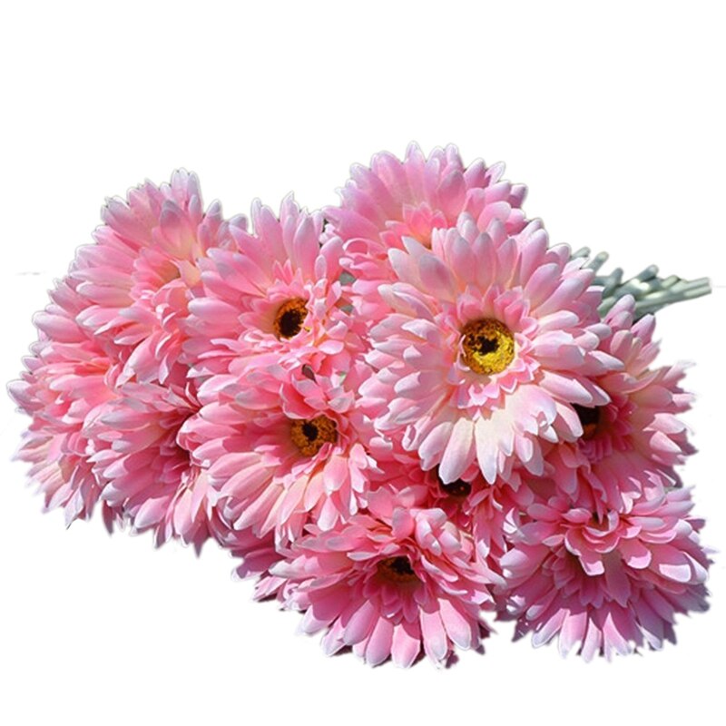 Kunstbloemen Nep Daisy Bulk Bruiloft Decoratie Zijde Boeket Zonnebloemen Decor Plastic Gerbera Bloemstukken Tafel Ce