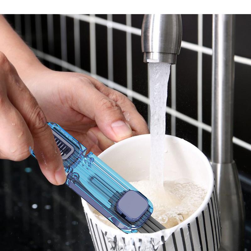 Becher deckel Reinigungs bürste 4-in-1 Tasse Deckel reiniger Wasser flaschen reiniger Bürste tragbare Spalt reinigungs werkzeuge Flaschen deckel reiniger für