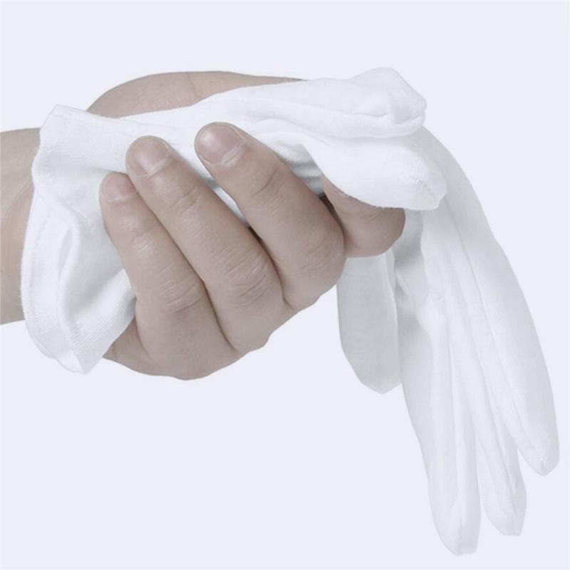 10/20 Pairs White Cotton Work Gloves For Dry Hands Handling Film SPA Gloves Ceremonial Inspection Gloves Car Repair Gloves