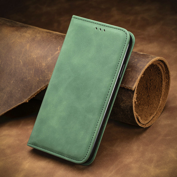Luxury Smooth Wallet Coque for Samsung A03 Core Flip Case Texture Leather Book Etui Samsung Galaxy A03S Case A 03 S Phone Cover: For Samsung A03s / Green