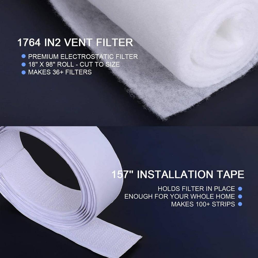 Cuttable Air Conditioner Filter Papers Anti-dust Net Cleaning Purification Household Air Conditioner Cleansing Paper