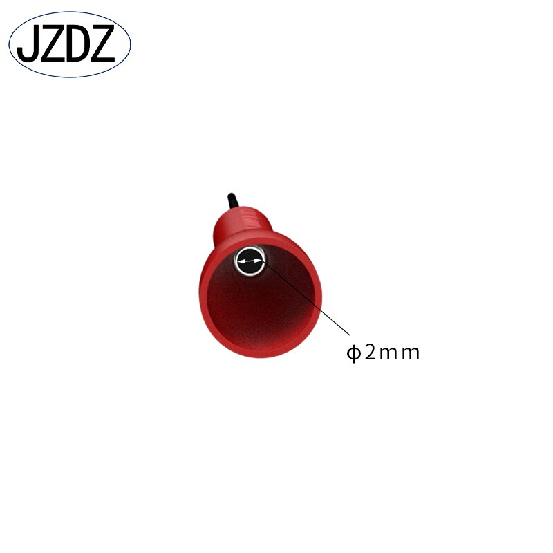 Jzdz 10 stk 1mm testprobe isolering multimeter nål rustfri teststift til 2mm testledninger j .30038