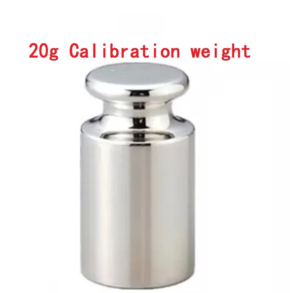 Balance numérique de poche Mini pour bijoux en or et argent Sterling, Balance électronique en grammes, 100g/200g/300g/500g x 0.01g: 20g Standard weight