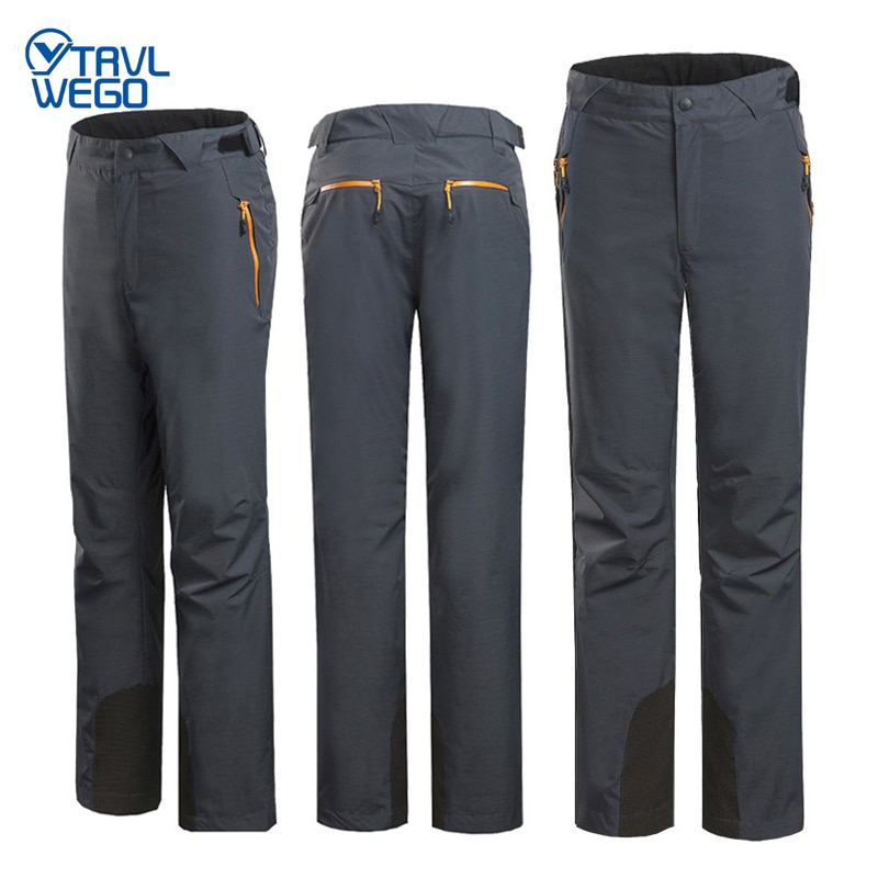 Trvlwego Mannen Ski Broek Russische Springen Dikke Warme Winddichte Fleece Voering Afneembare Outdoor Wandelen Broek Winter Sneeuw Broek Mannen