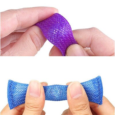 Sensory Toys Marbles Ball Autism ADHD Anxiety Therapy Toys EDC Stress Relief Hand Fidget Toys Braided Mesh Easy Bend With Marble