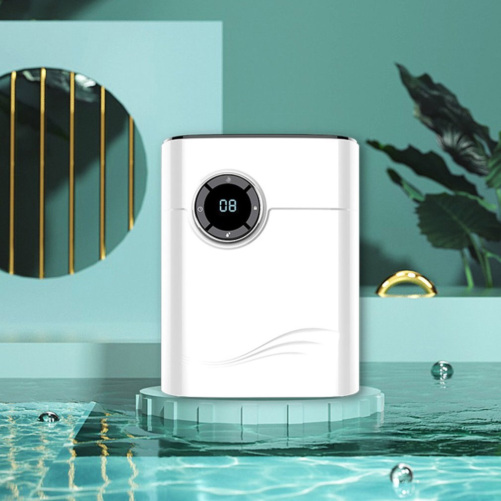 Electric Mini Air Dehumidifier 600mL Portable LED Discplay Air Purifier Machine Automatic Power-off Defrost For Home