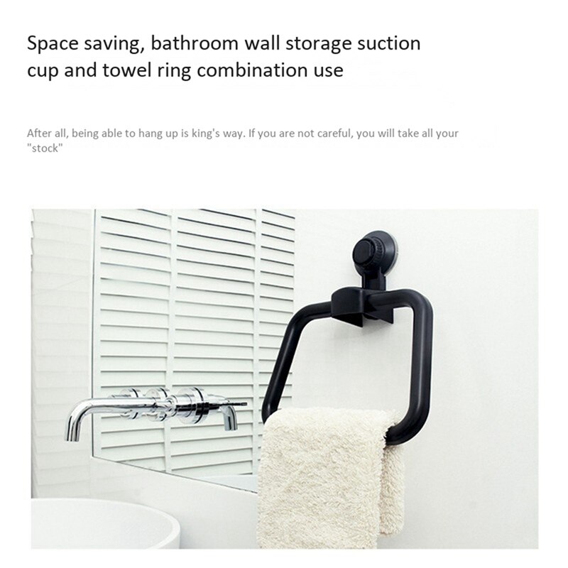 Extendable Telescopic Spring Loaded Net Voile Tension Curtain Rail Pole Rods & Towel Ring Vacuum Strong Suction Cup