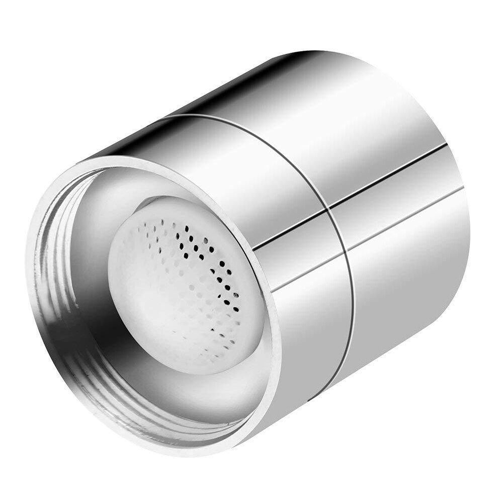 Faucet Aerator 360 Degree Rotating Faucet Aerator Dual Sprayer Water Saver Copper Sink Faucet Aerator for Kitchen Bathroom