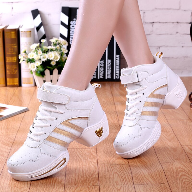 POLALI Dancing Shoe Girl Dance Sneakers Fitness Breathable Jazz Shoes Hip Hop Modern Dance Shoes Woman Practice