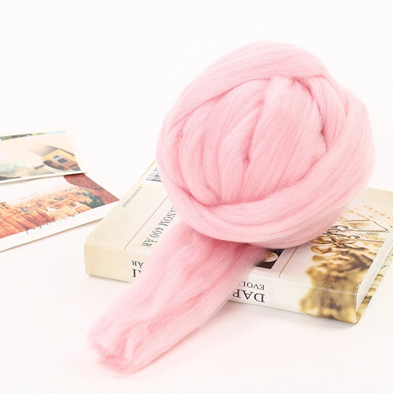 250g super tyk naturlig merinould chunky garn filt uld roving garn til spinding hånd strikning spin garn vinter varmt