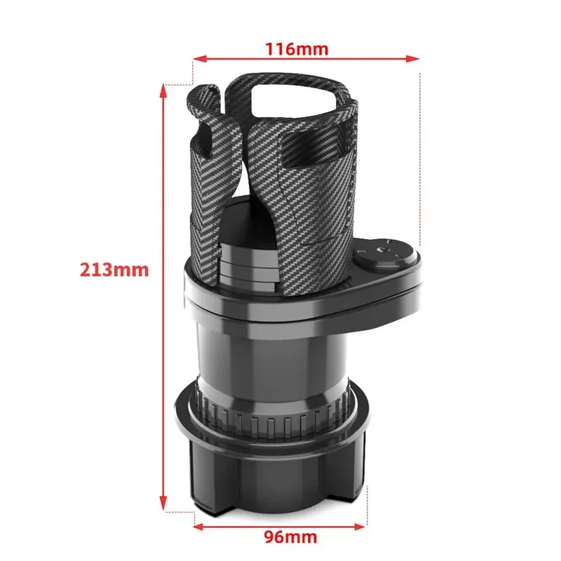 Bekerhouder Voor Auto 'S Multifunctioneel Verstelbaar Roterend 2-In-1 Voertuig Bekerhouder Expander Bekerhouder Auto Interieuraccessoires