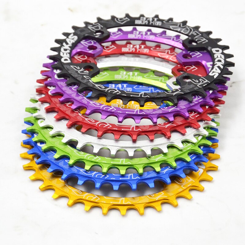 Deckas Oval Kettenblatt MTB mountainbike fahrrad kette Ring BCD 96mm 32/34/36/38T platte 96BCD-S für 7-11 geschwindigkeit M7000 M8000 M9000