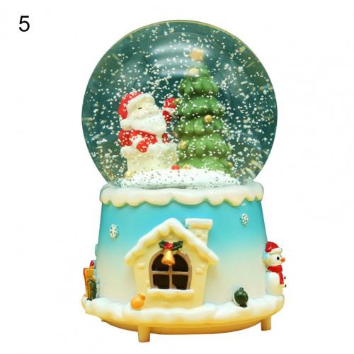 Miniature Decorative Christmas Glass Snow Globe Ornament Display Glass Snow Globe Party Decoration:  M 5
