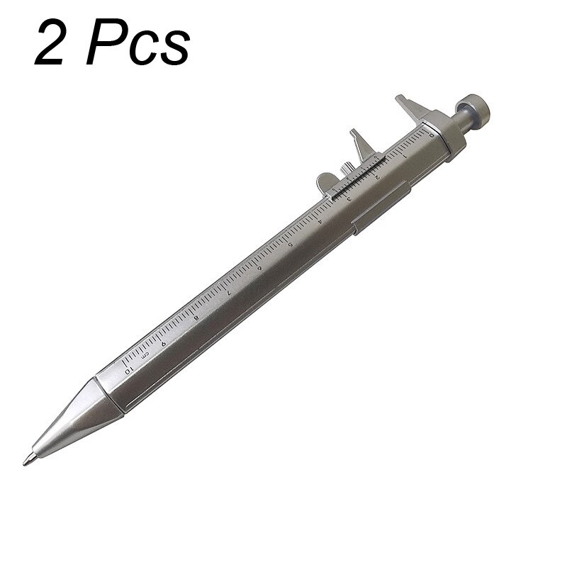 Roller Ball Pen Ball-Point Vernier Caliper 0.7mm Writing School Students Tool Office Marker Children Novelty: 2 Pcs
