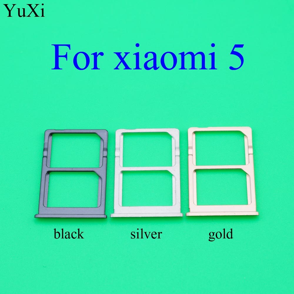 YuXi Sim Kaart Lade Voor Xiaomi Mi5 5S 5x5 S Plus Sim + SD Card Slot Houder adapter Vervangende Onderdelen