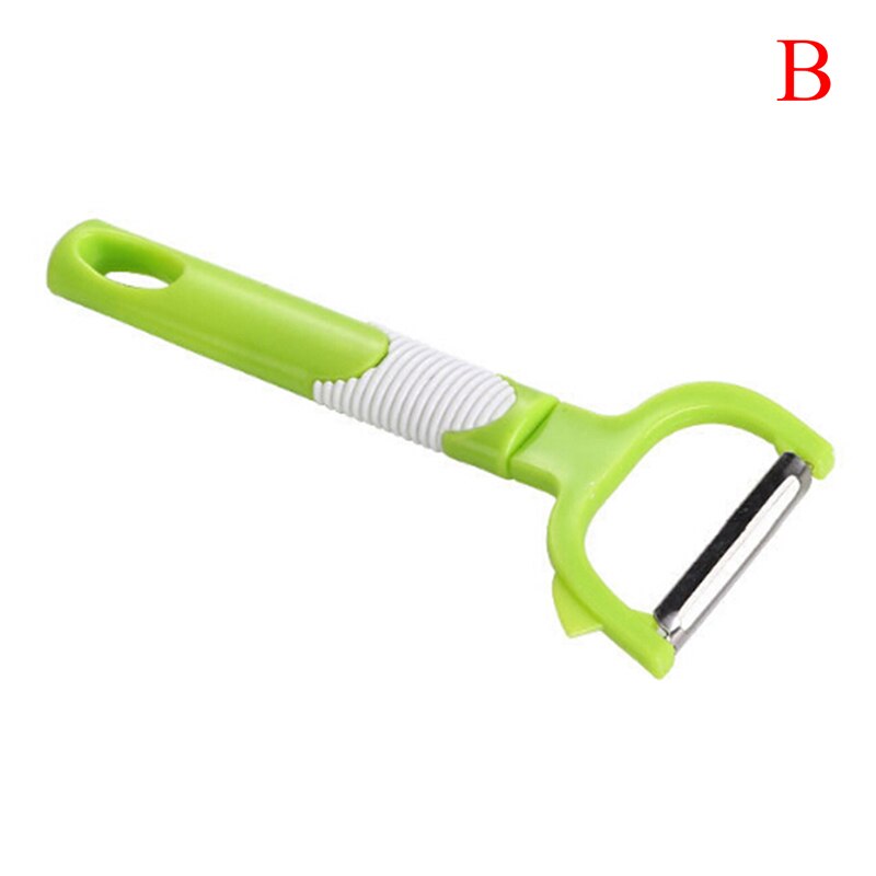 1pc groentesnijders, fruitmeloenschaaf, rasp, keukengadgets, groente-aardappelschiller, 3 stijlen: B