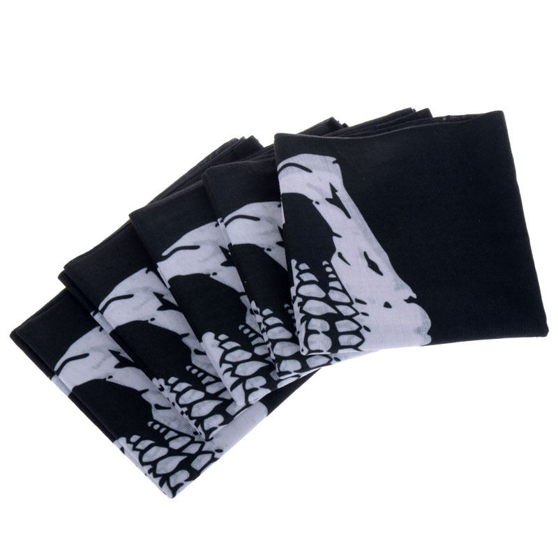 25*48cm Skull Bandana Neck Face Mask Headscarf Tubular Multifunctional Scarf Seamless Bandanas Turban Headband Unisex