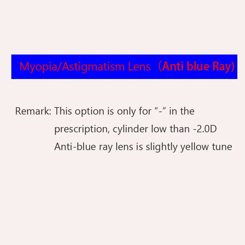 Occhiali da vista luce blu blocco miopia ipermetropia astigmatismo antiriflesso 1.56 1.61 1.67 1.74 lente sottile: 3