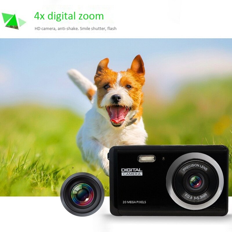 Digital Camera 1080P HD Digital Camera 2MP Rechargeable Anti-Shake Digital Video Camera