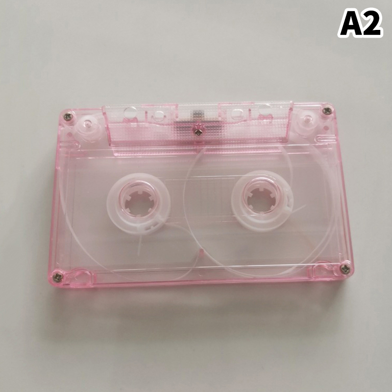 Popular Cassette Tape Transparent Storage Box Audio Magnetic Recording Blank Tape Case Dustproof Box 1Pc