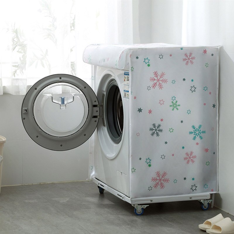 Heißer Hause Waschen Maschine Wasserdicht Dicken Staub Abdeckungen Waschen Maschine Deckel Schutz Waschen Maschine Abdeckungen: Schneeflocke / kippen Waschen Maschine