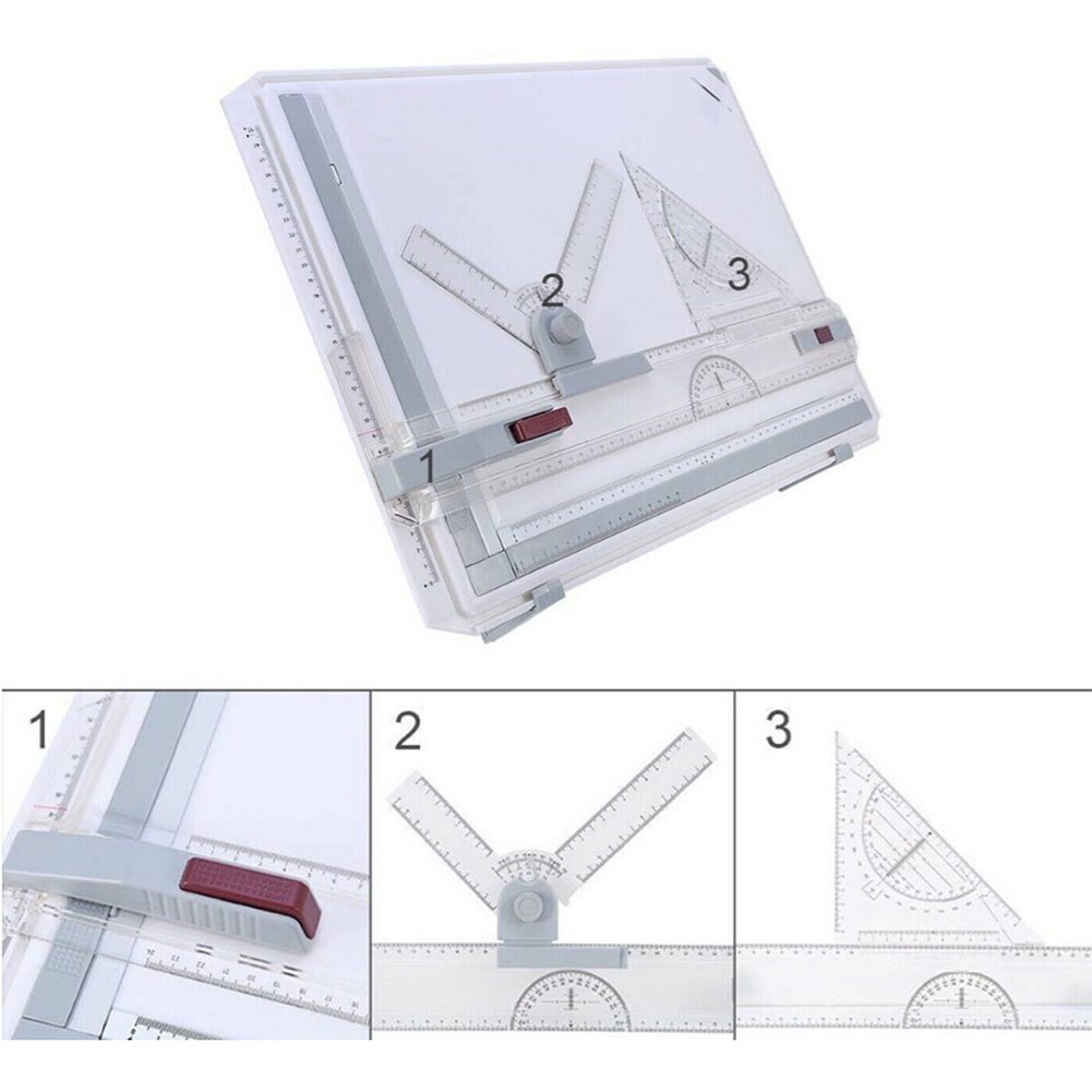 Drawing Board A3 Drafting Tables with Parallel Motion Angle Measuring System A3 Drawing Board @LS