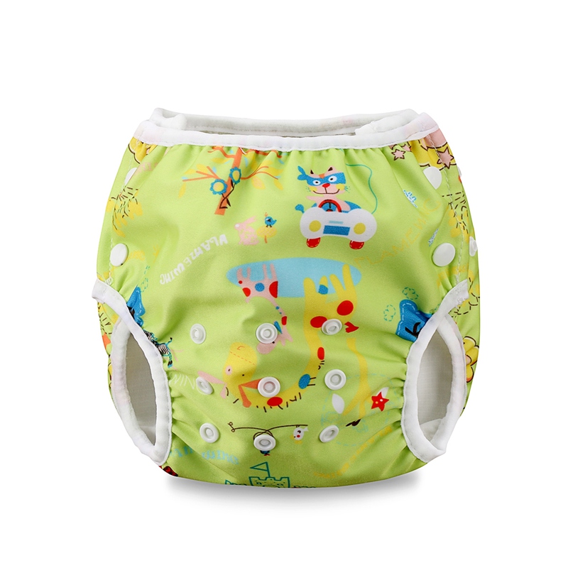 Adjustable Baby Boys Girls Summer Swim Diaper Swim Print Trunks Waterproof diaper baby Swimwear: 7