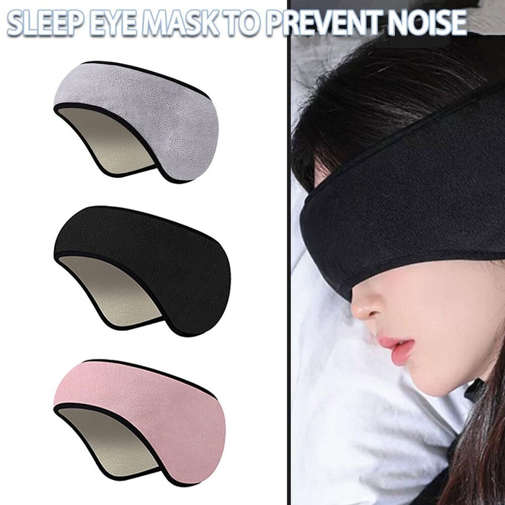 1Pc Verstelbaar Slaapmasker Drie Lagen Black-Out Oorkappen Comfortabele Oogmaskers Voor Het Slapen Van Ontspannende Ruisonderdrukking