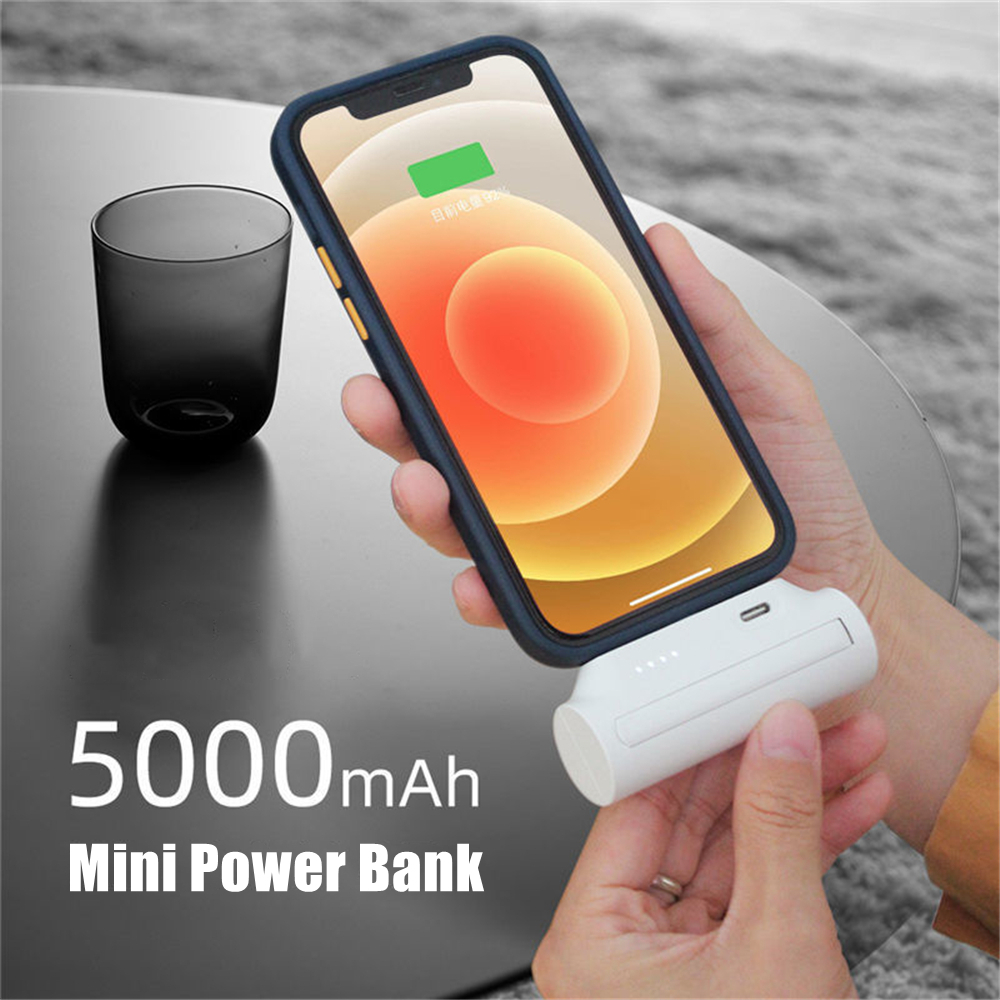 5000Mah Mini Power Bank Externe Batterij Opladen Draagbare Powerbank Voor Iphone Xiaomi Samsung 3300Mah Backup Battery Charger