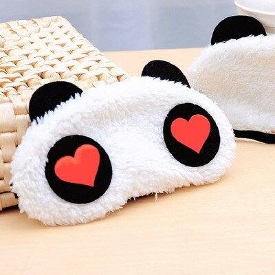 Sleep Eye Mask Plush Sleeping Eye Mask Panda Eye Cover Sleeping Mask Cartoon Travel Rest Eye patch Blindfolds Band Shade