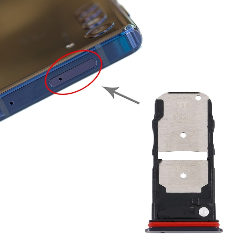 SIM Card Tray + SIM Card Tray / Micro SD Card Tray for Motorola Edge XT2063-3