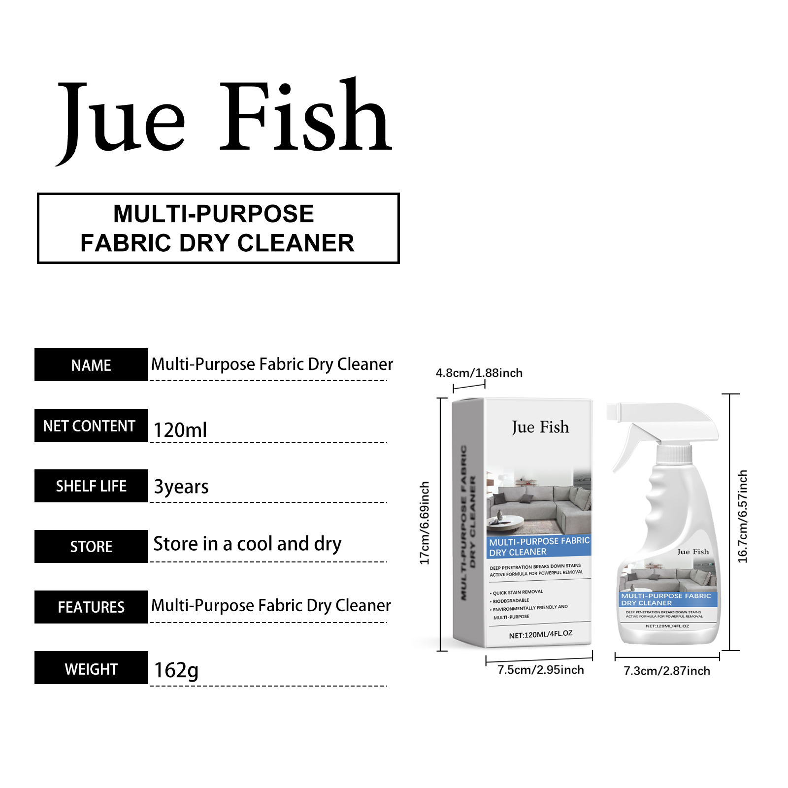 Nowy, wielofunkcyjny środek robić czyszczenia sof z tkaniny żart wyposażony w mocną dyszę dekontaminacyjną zapewniającą równomierne rozprowadzanie środka czyszczącego.