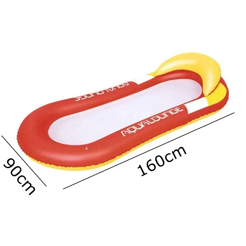 Aufblasbare schwimmende Reihe, faltbare Outdoor-Wasserhängematte, Anti-Überschlag, Schwimmen, Luftkissen, Schlafbett, Strand-Loungesessel: violet