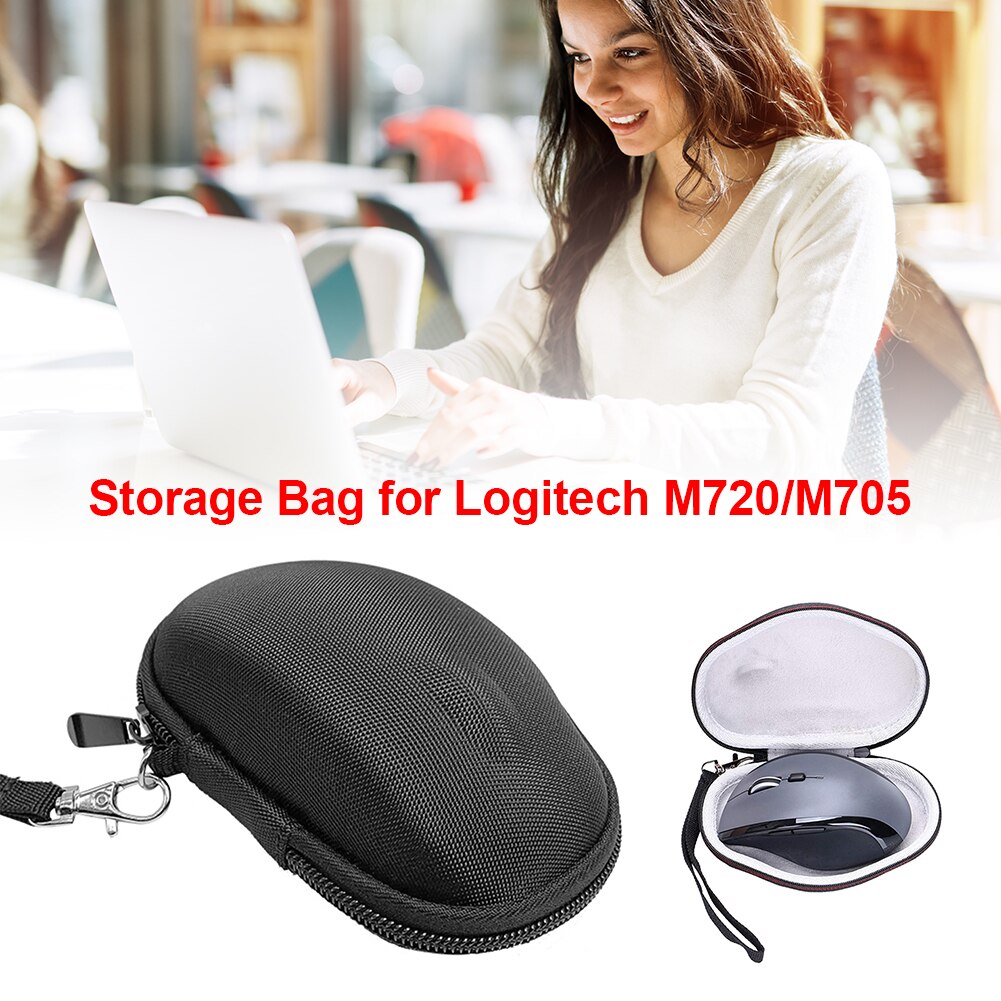 Shockproof EVA Hard Wireless Mouse Storage Case Travel Portable Protective Pouch Bag for Logitech MX Vertical ergonomic mouse: for M720 M705
