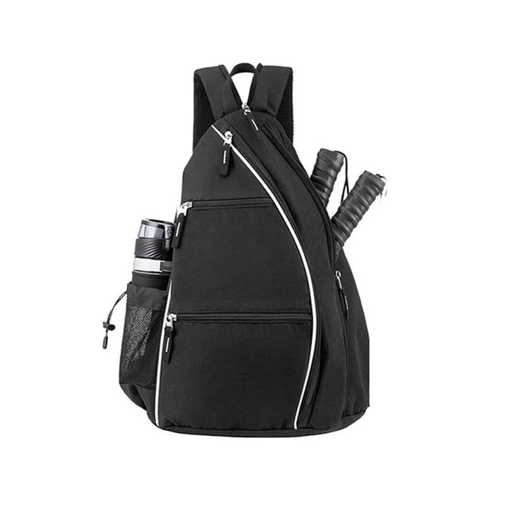 Portable Adjustable Pickleball Rackets Backpack Tennis Racquetball Pickleball Paddle Bag Sports Pickleball Bag Men Women: Light Grey