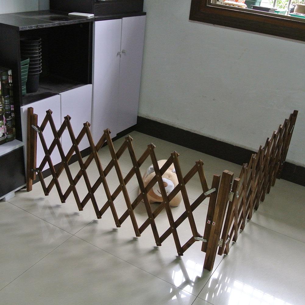 Carbonized Pet Gate Dog fence Retractable Fence Dog Sliding Door Children's Playpen