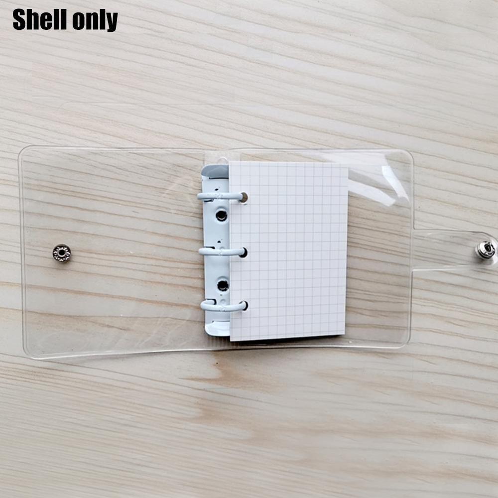 3-Ring Transparent Planner Binder Personal Journal Clear Shell Transparent Binder Shell Office School