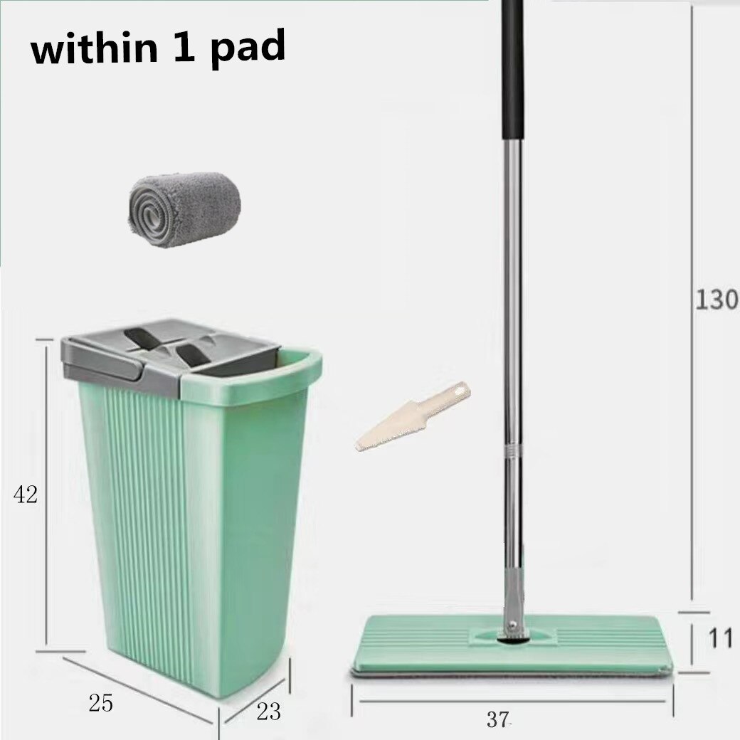 House Cleaning Tools Mop and Bucket Squeeze Flat Help Wonderlife Store Wash for Floor Lazy Magic Pink Pads Auto Easy: within 1 pcs cloth