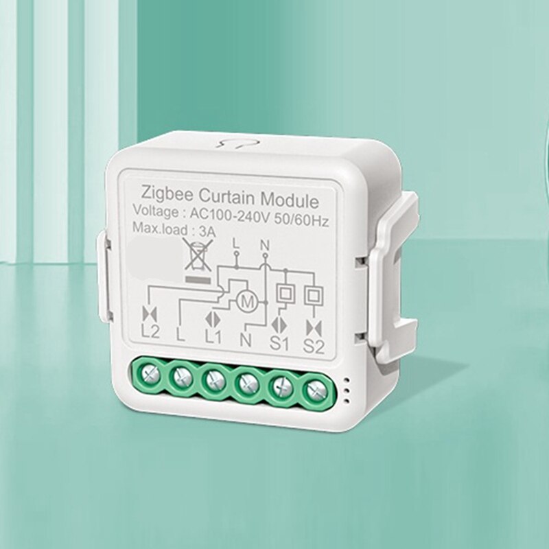 Módulo de interruptor inteligente Zigbee 3,0 para persiana enrollable, módulo de control de persianas motorizadas DIY, compatible con Smart Home, Tuya, Alexa y Google