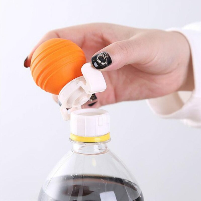 1pc Soda bouteille couvercle étanchéité boisson bouteille bouchon boisson gazeuse étanche couvercle manuel gonflage bouchon de bouteille protecteur Snap