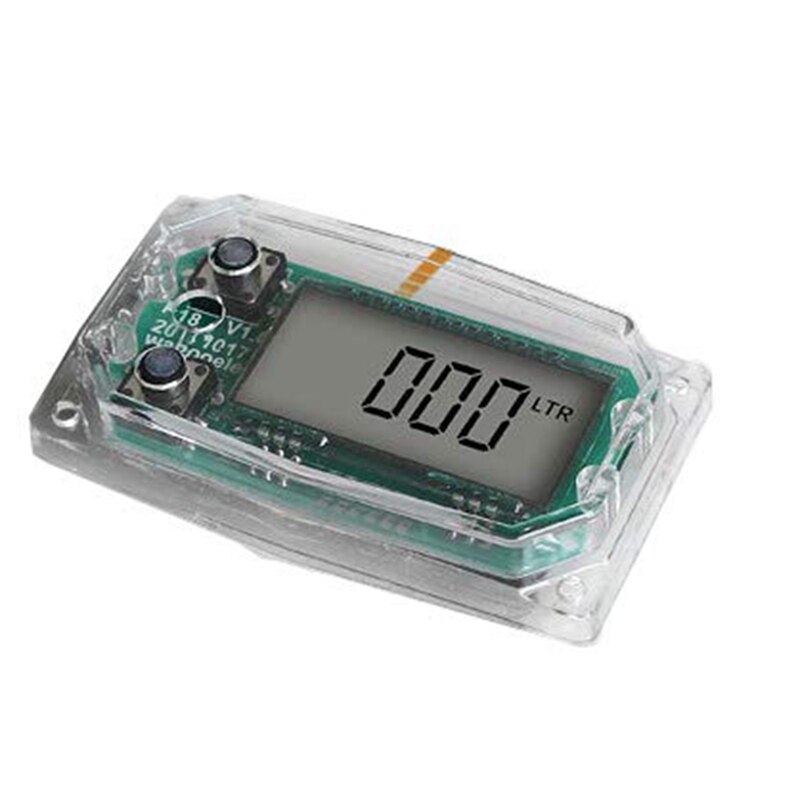 Turbine Flow Meter Electronic Digital Flow-Meter Stainless Steel Liquid Water Methanol (Meter Display Chip): Default Title