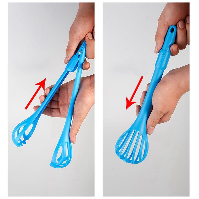 Kapmore 1pc ensfarget plast kjøkkenvisp tosidig manuell eggvisp mattang til baking av kjøkkenutstyr tilbehør