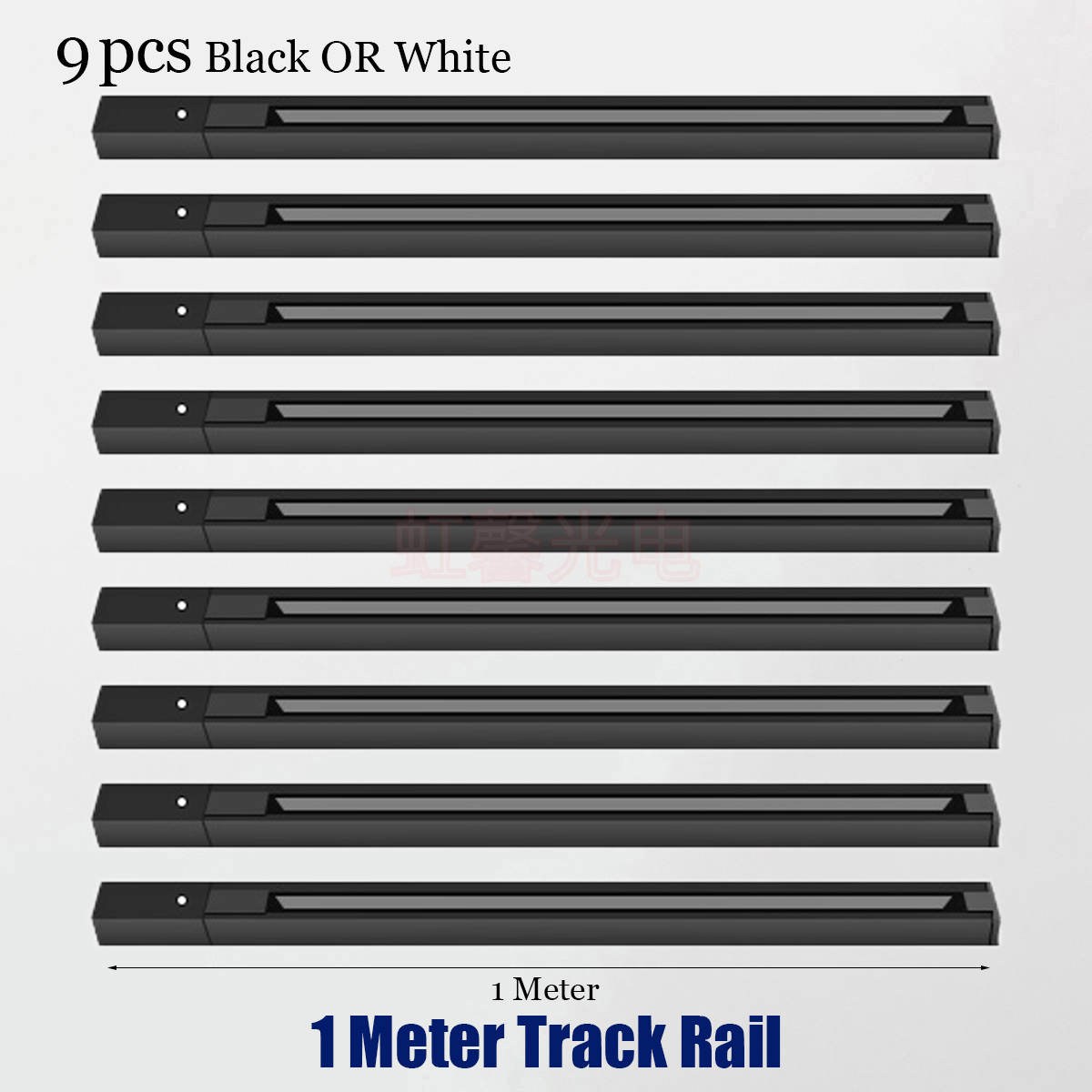 Aluminium 0.5M 1M Track Rail 2 Wire Systeem Led Track Lichten Rail Universal Rail Connector Circuit Rails Voor led Spoor Spots