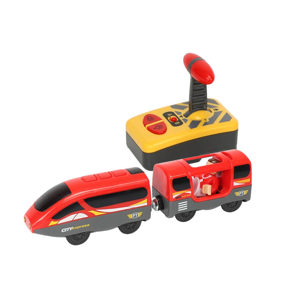 Nuovo trenino giocattolo alimentato a batteria treno motore bambini ferrovia in legno treno elettrico compatibile pista in legno tutti i tipi opzionale: 5