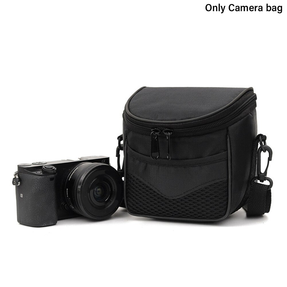 Sac à Double fermeture éclair pour appareil photo, petit sac léger pour éviter les collisions, solide, étanche, sangle réglable, étui de rangement extérieur