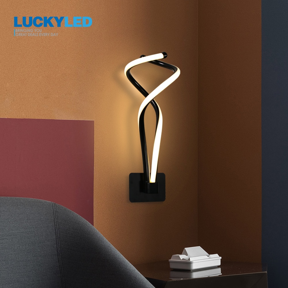 Luckyled Led Indoor Wandlamp 8W AC85-265V Led Wall Licht Voor Lliving Slaapkamer Nordic Blaker Lamp Trapverlichting lichtpunt