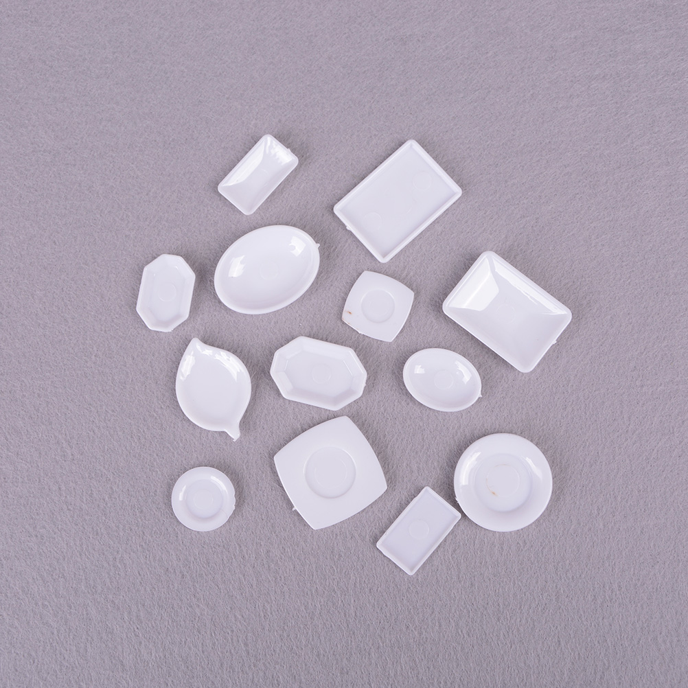 33 teil/satz Küche Acryl Mini Geschirr Miniaturen Tasse Erzähler Erzähler Dekor Spielzeug für freundlicher Mädchen für freundlicher Puppe Zubehör