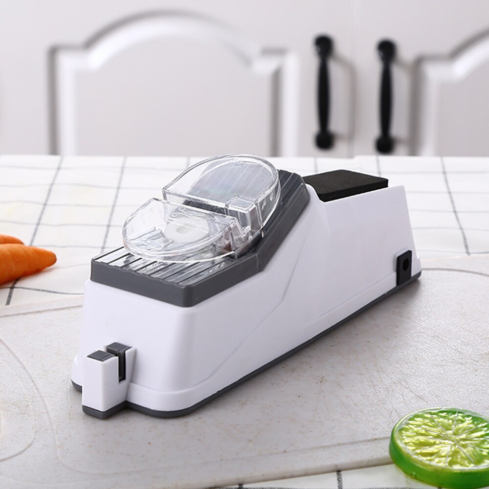 Multifunctional Knife Sharpener Medium-Grinding Sharpener Tungsten Diamond Kitchen Tool Electric Knife Sharpener