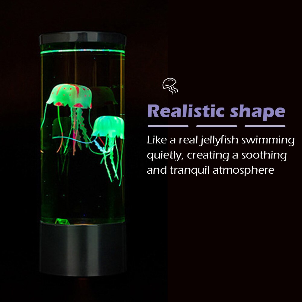 Led Kwallen Lamp Nachtkastje Nachtlampje Kleur Veranderende Kwallen Aquarium Led Lamp Ontspannen Sfeerverlichting Lava Lamp Kids