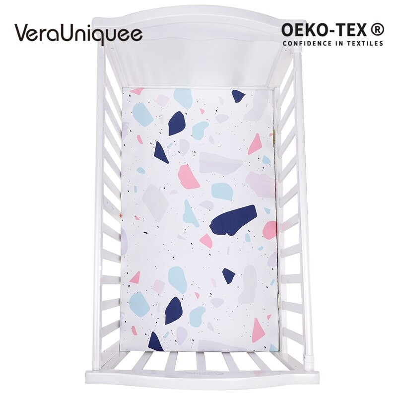 Verauniquee baby lakan 100%  polyester spädbarn baby elastiskt inpassad lakan mjukt andas pojkar lakan för barn sängkläder: Babylakan 5